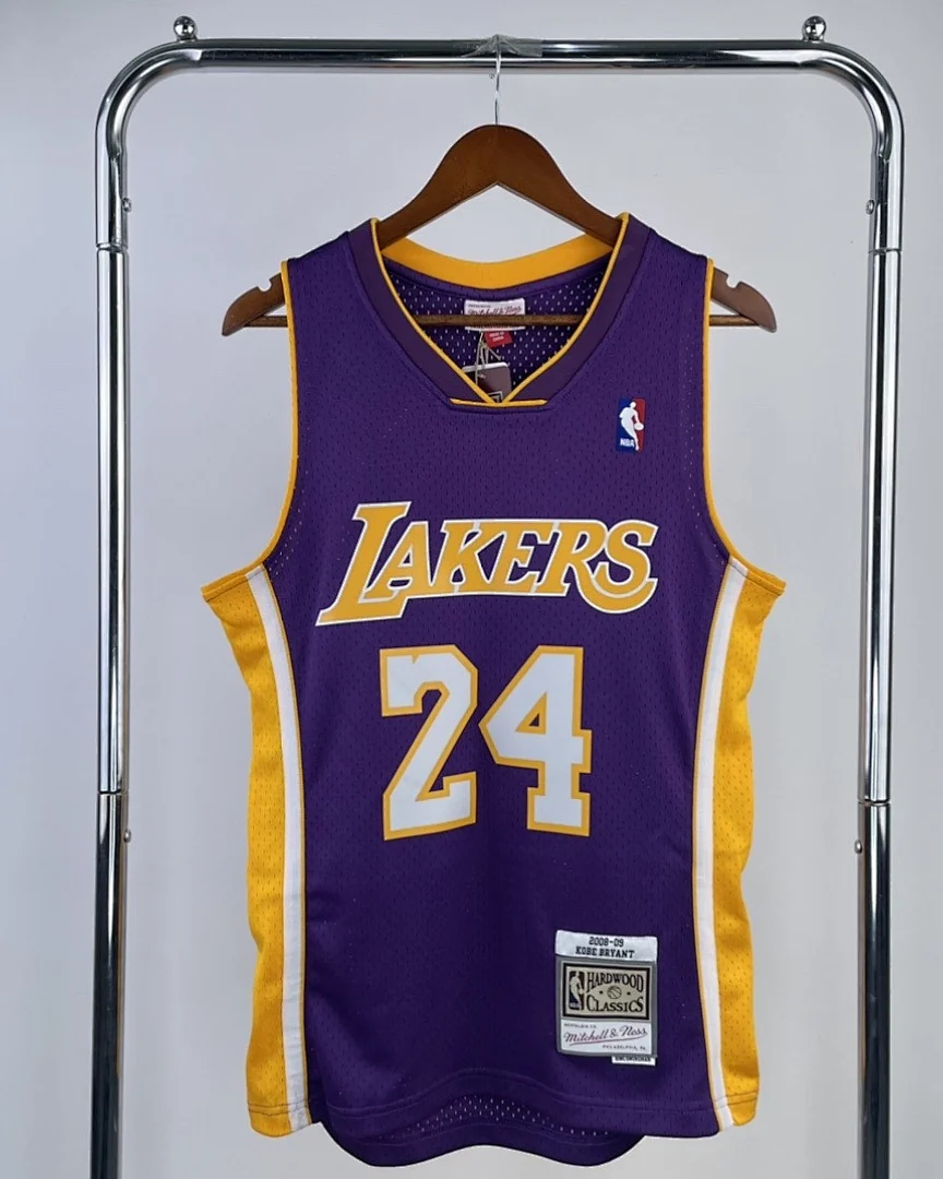 Camisola NBA Los Angeles Lakers Kobe Bryant #24 Retro Mitchell & Ness 08/09 Roxa