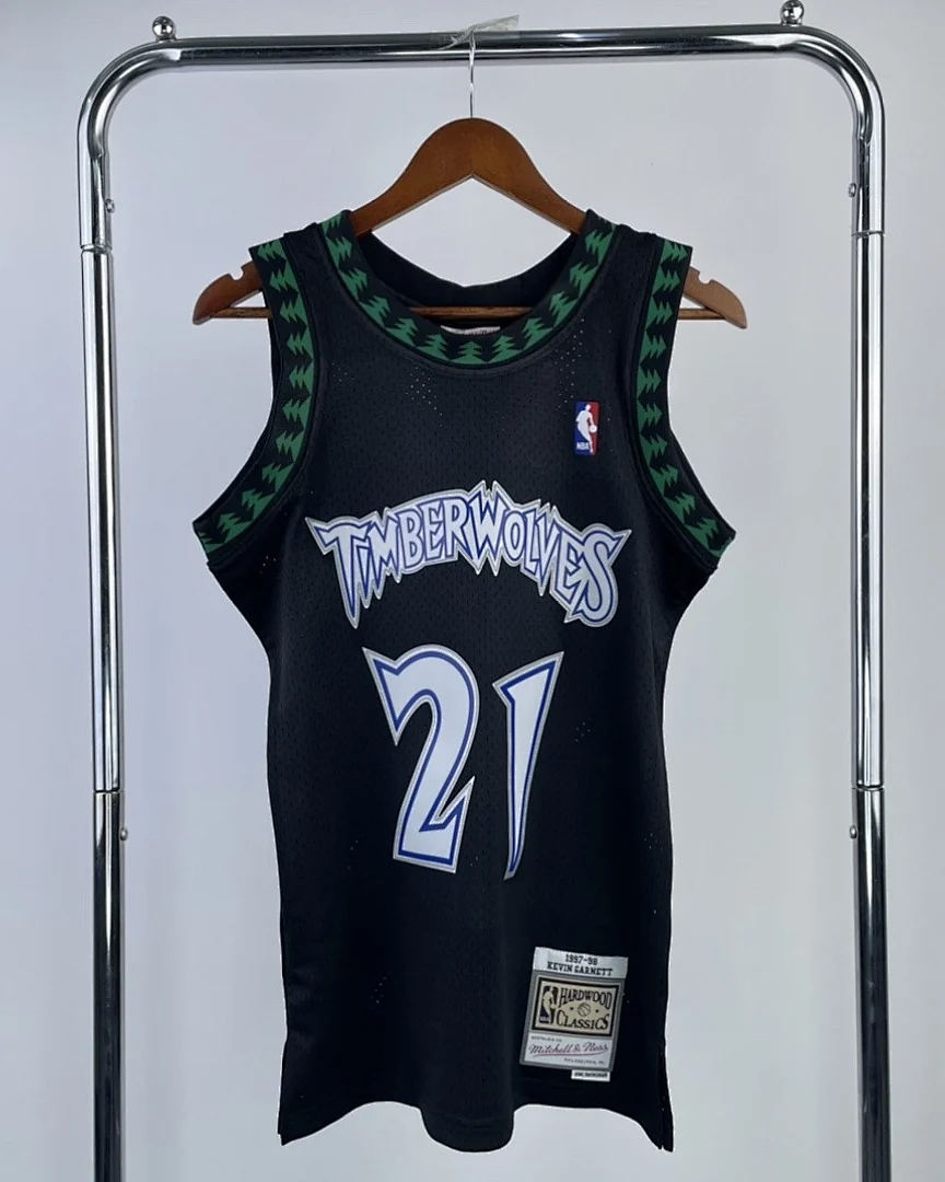 Camisola NBA Minnesota Timberwolves Kevin Garnett #21 Retro Mitchell & Ness 1997/98