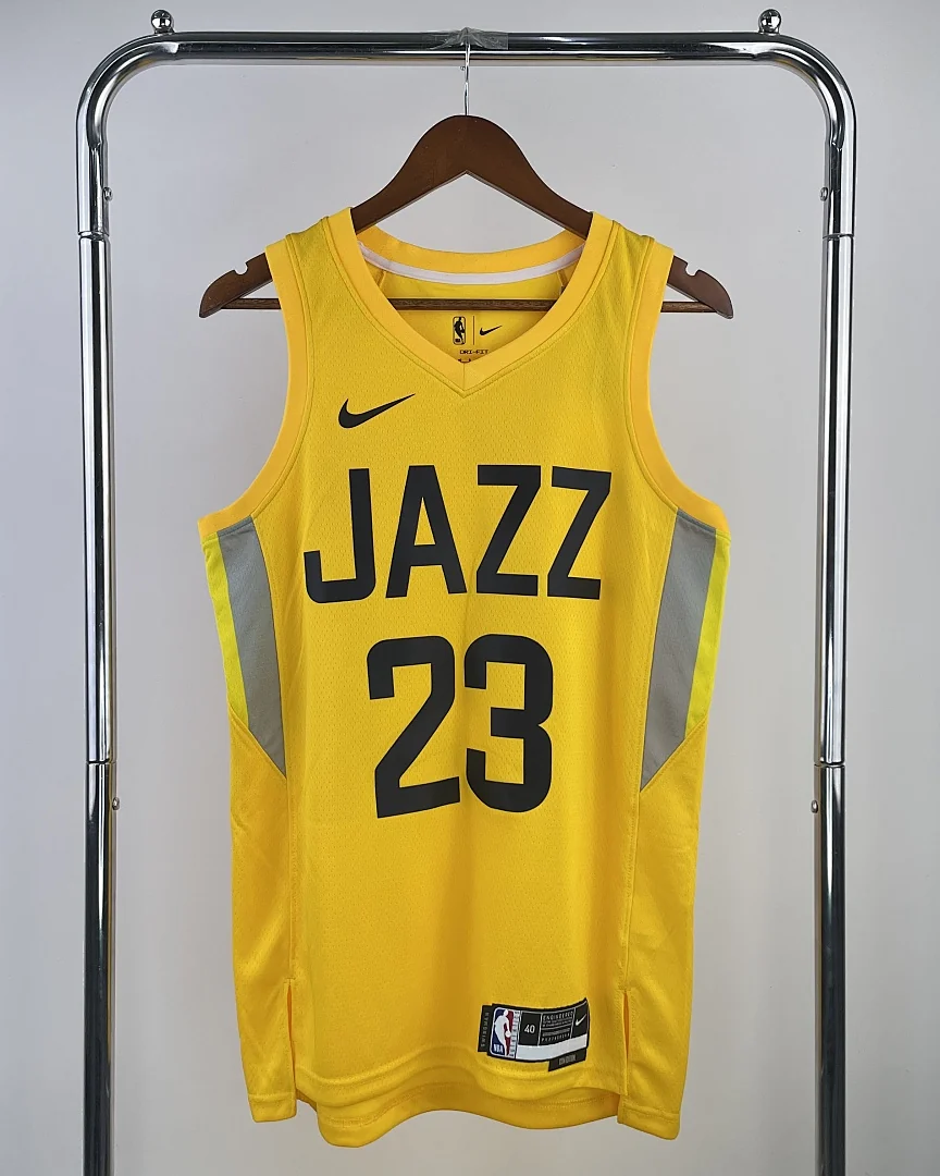 Camisola NBA Utah Jazz Lauri Markkanen #23 Amarela 2023