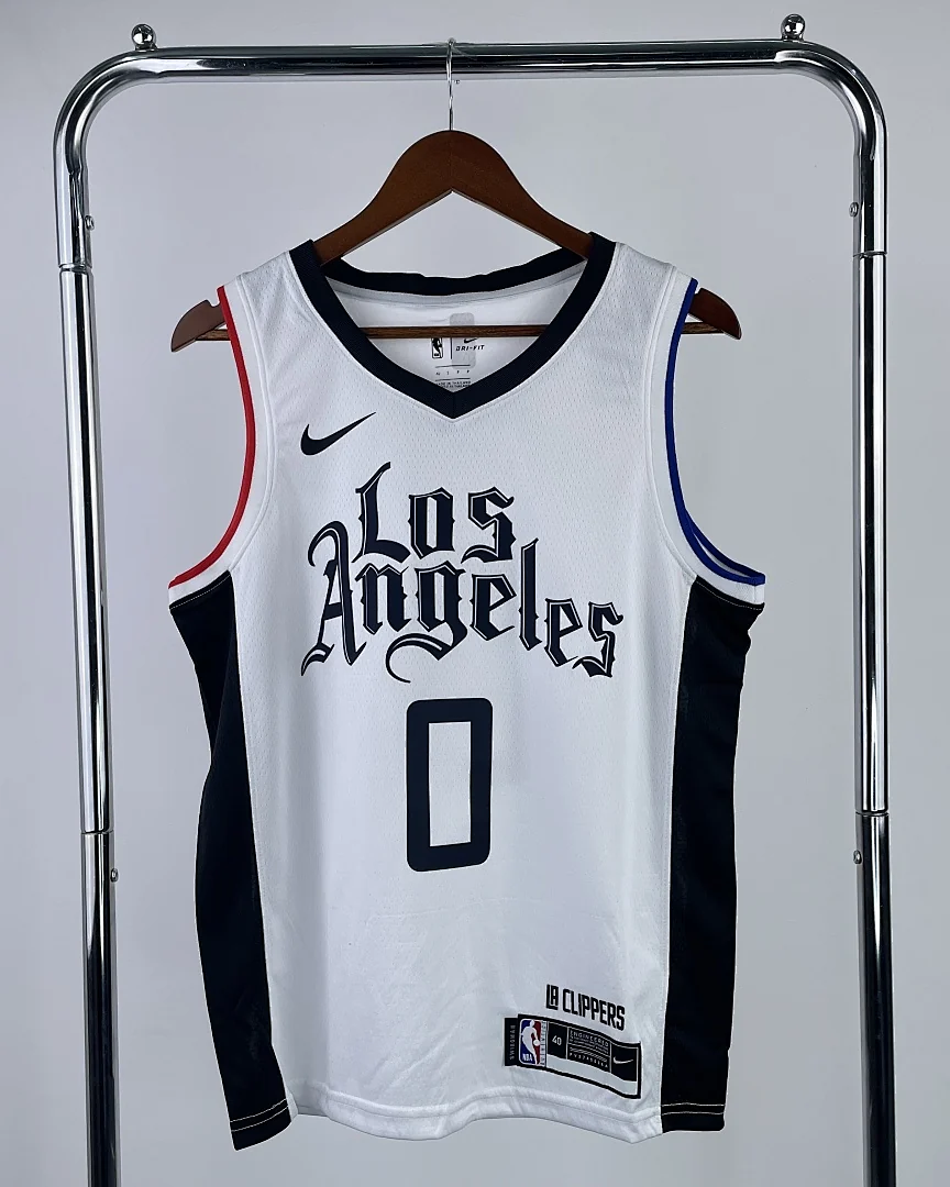 Camisola NBA Los Angeles Clippers Russell Westbrook #0 Latin Nights Branca
