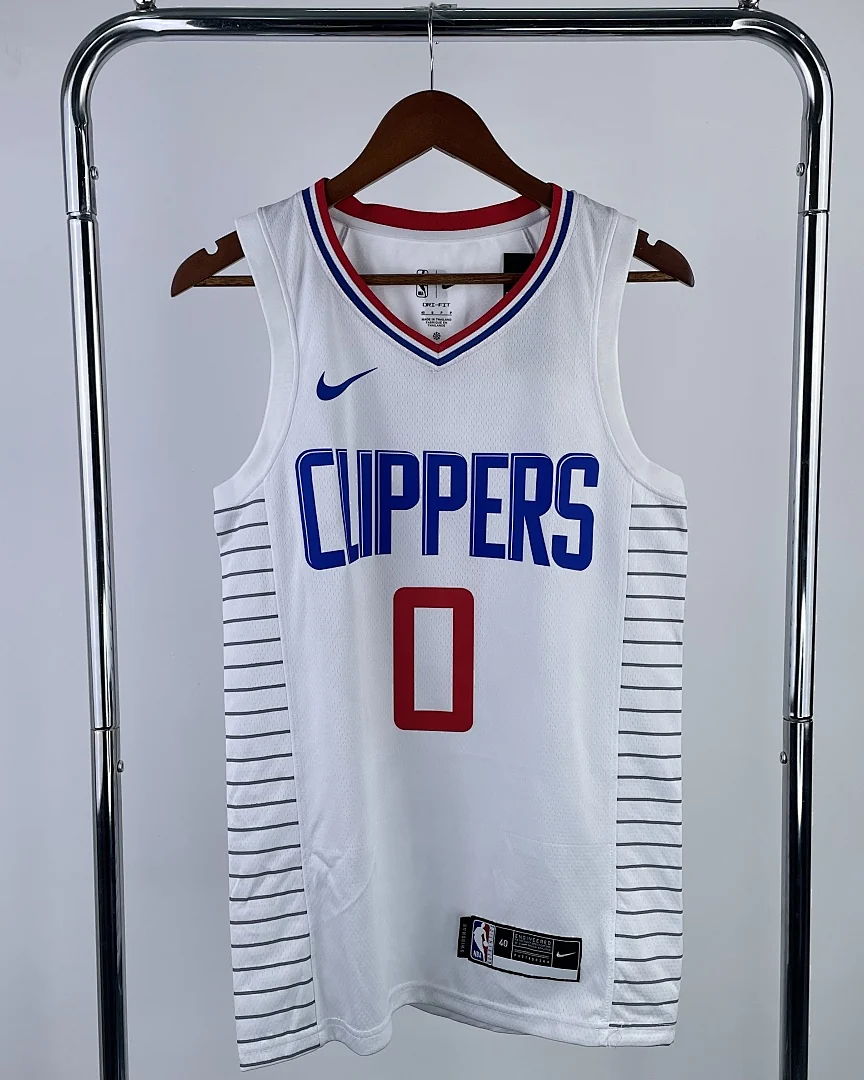 Camisola NBA Los Angeles Clippers Russell Westbrook #0 Edição Especial Branca