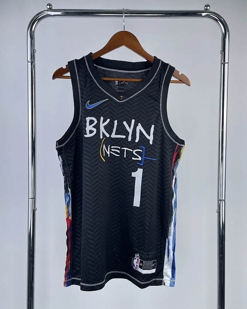 Camisola NBA Brooklyn Nets Mikal Bridges #1 Edição Especial Preta