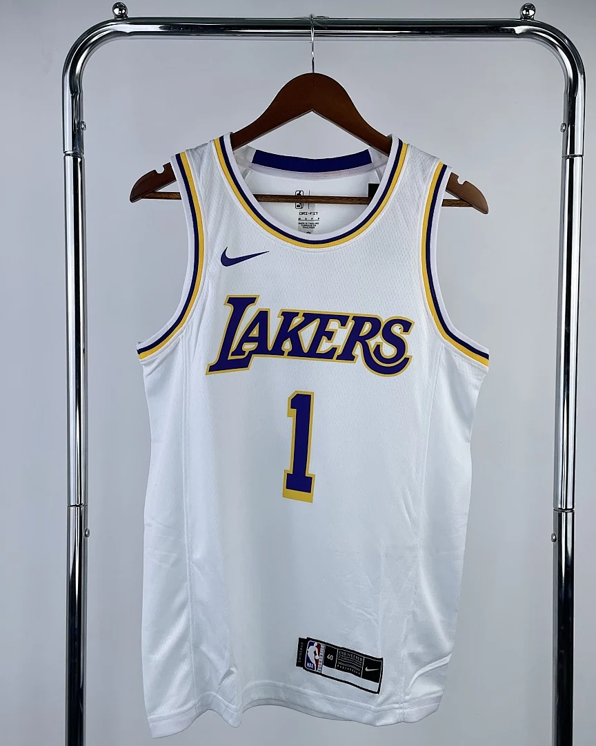Camisola NBA Los Angeles Lakers D'Angelo Russell #1 Branca