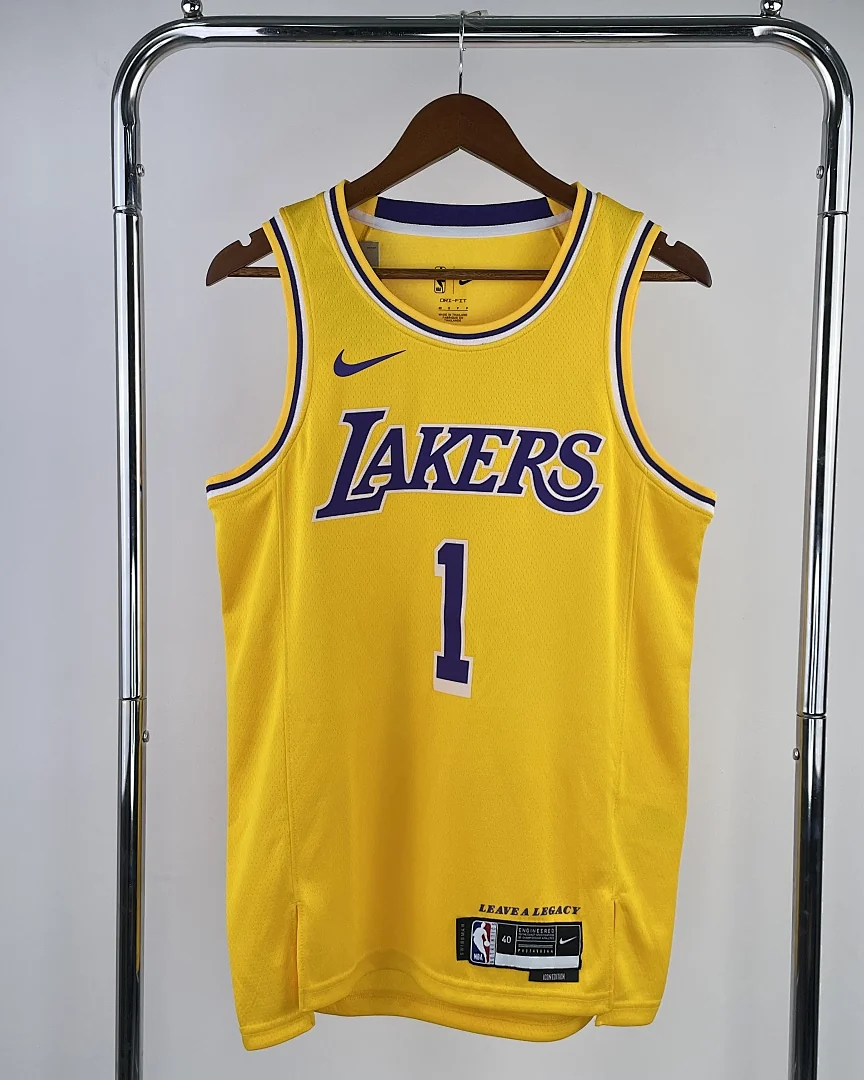 Camisola NBA Los Angeles Lakers D'Angelo Russell #1 Amarela