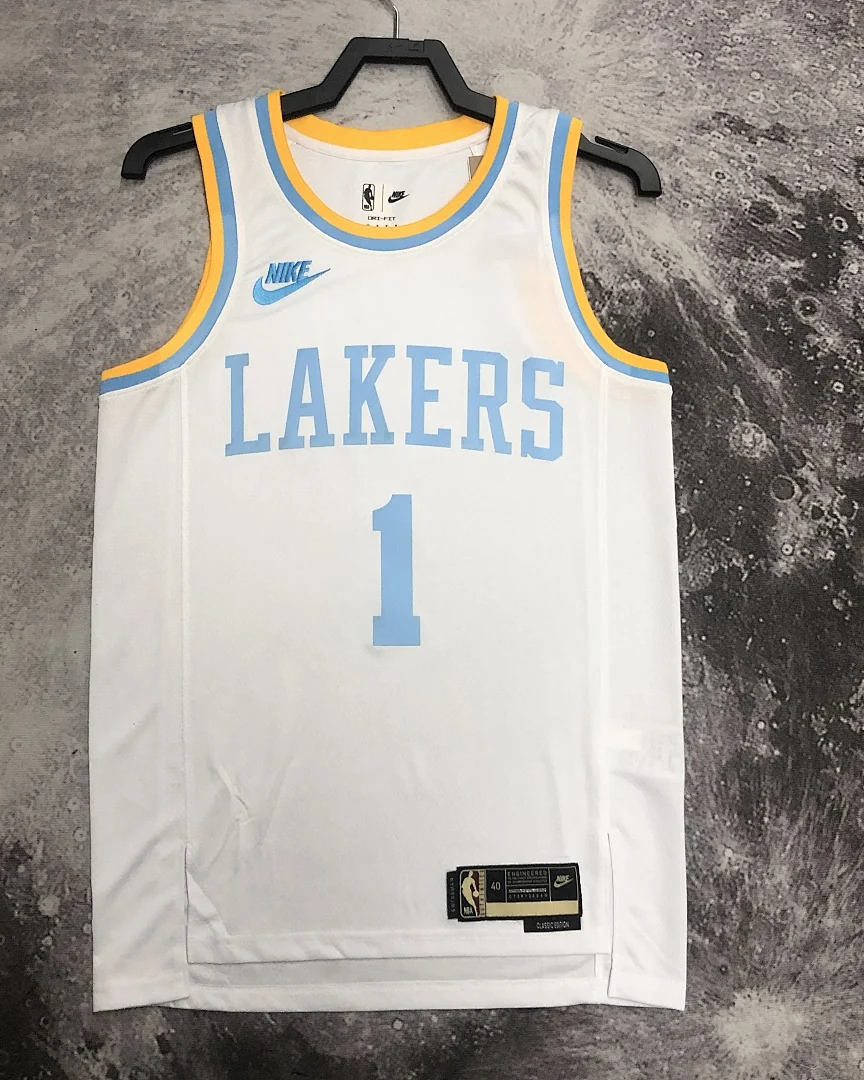 Camisola NBA Los Angeles Lakers D'Angelo Russell #1 Retro 2023