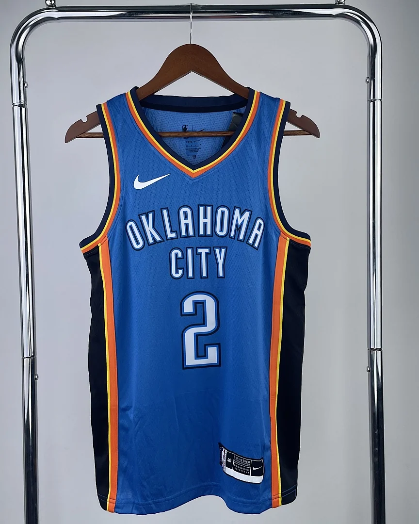 Camisola NBA Oklahoma City Thunder Shai Gilgeous-Alexander #2 Azul