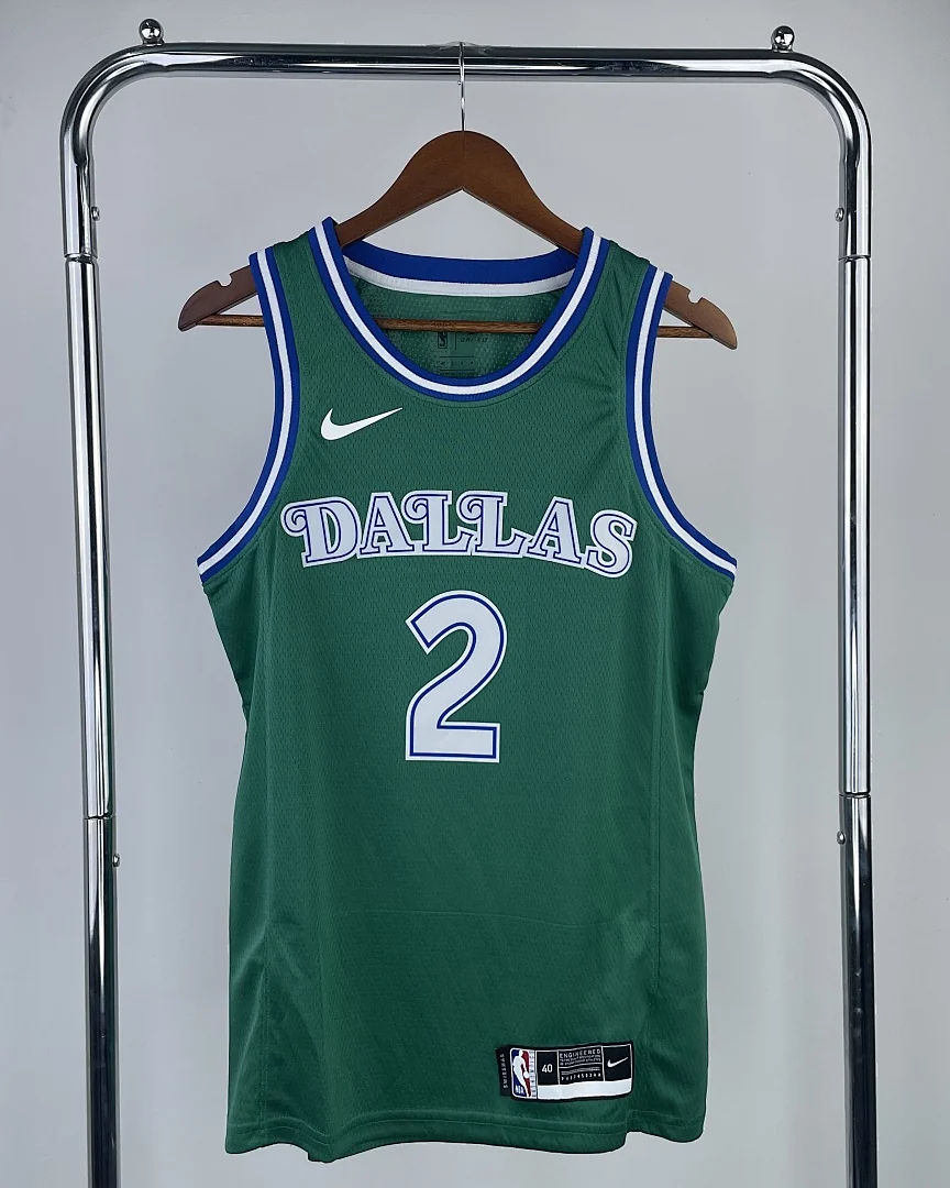 Camisola NBA Dallas Mavericks Kyrie Irving #2 Retro Edição Especial Verde