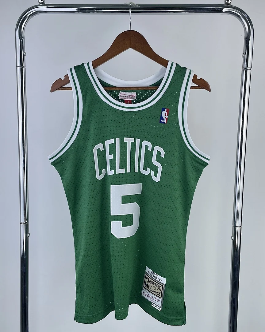 Camisola NBA Boston Celtics Kevin Garnett #5 Retro Mitchell & Ness 07/08 Verde