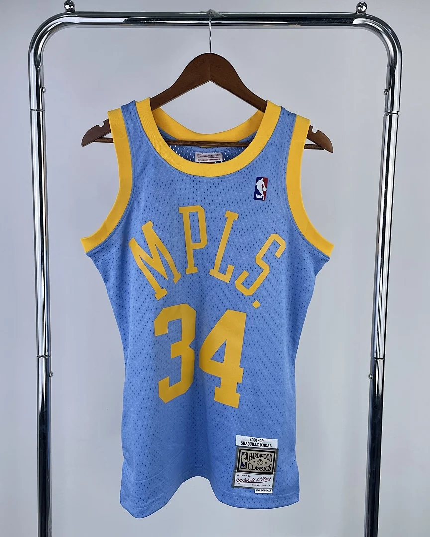 Camisola NBA Los Angeles Lakers Shaquille O'Neal #34 Retro Mitchell & Ness 2002