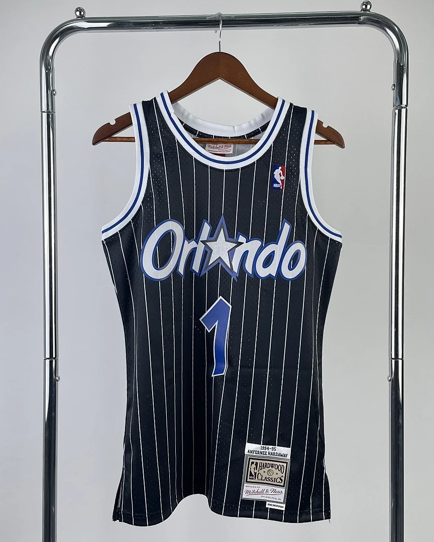 Camisola NBA Orlando Magic Penny Hardaway #1 Retro Mitchell & Ness 1995 Preta
