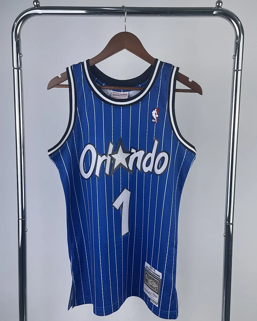 Camisola NBA Orlando Magic Penny Hardaway #1 Retro Mitchell & Ness 1995 Azul