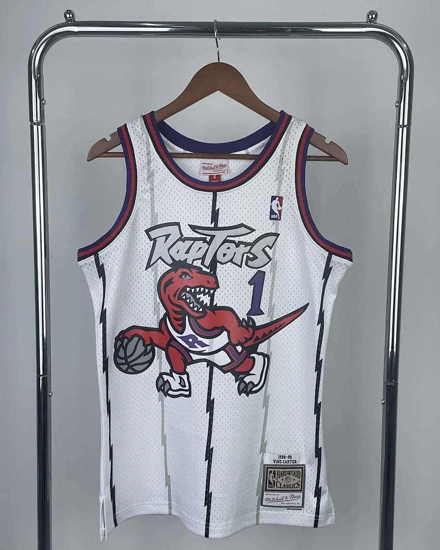 Camisola NBA Toronto Raptors Tracy McGrady #1 Retro Mitchell & Ness 1999 Branca