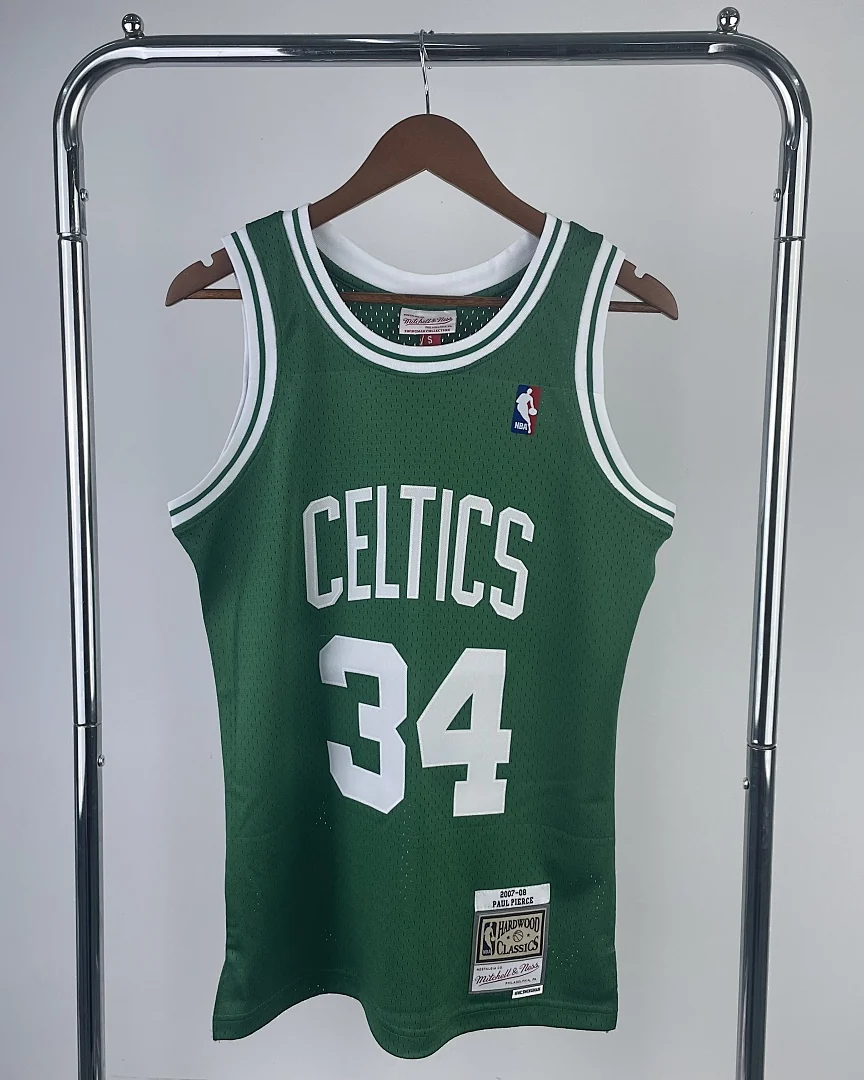 Camisola NBA Boston Celtics Paul Pierce #34 Retro Mitchell & Ness 07/08 Verde