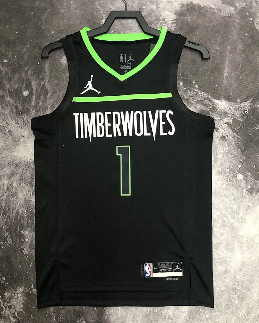 Camisola NBA Minnesota Timberwolves Anthony Edwards #1 Jordan 2023