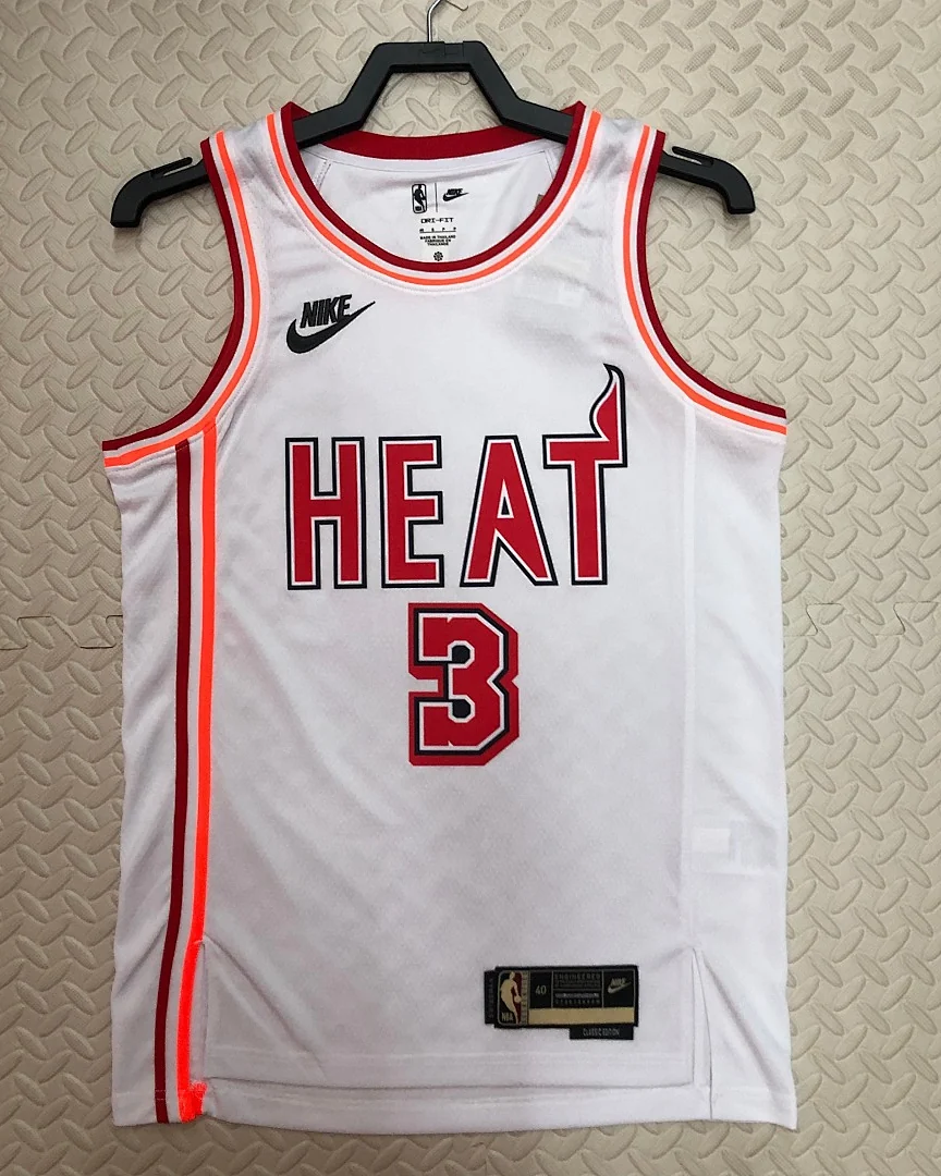 Camisola NBA Miami Heat Dwyane Wade #3 Retro 2023