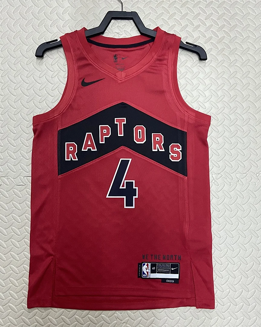 Camisola NBA Toronto Raptors Scottie Barnes #4 Vermelha 2023