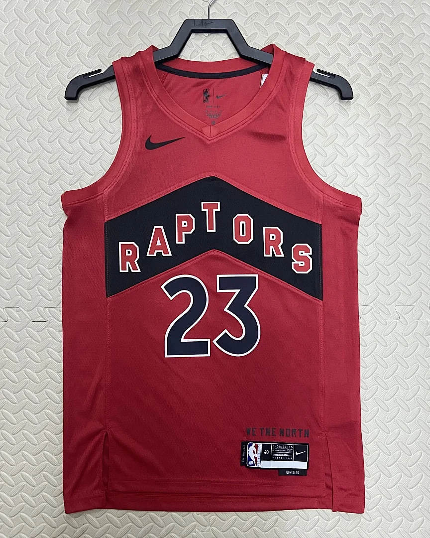Camisola NBA Toronto Raptors Fred VanVleet #23 Vermelha 2023