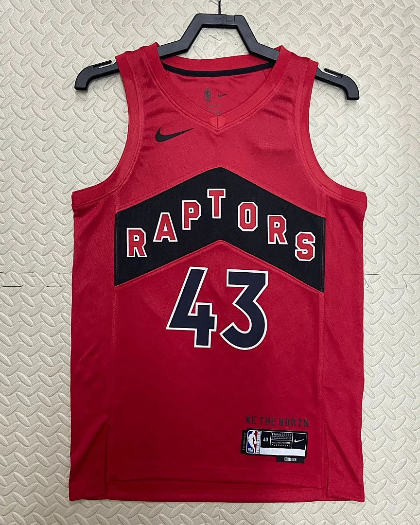 Camisola NBA Toronto Raptors Pascal Siakam #43 Vermelha 2023