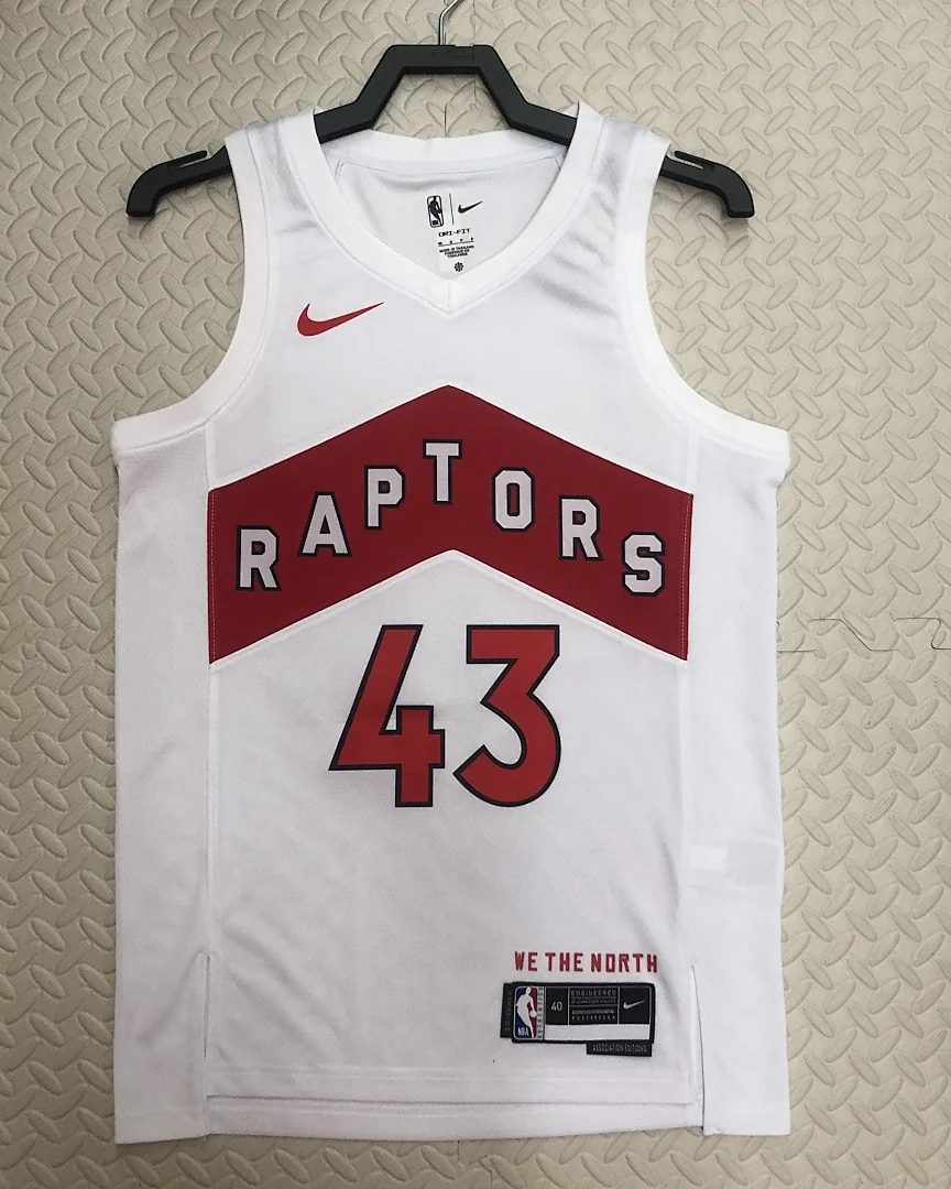 Camisola NBA Toronto Raptors Pascal Siakam #43 Branca 2023