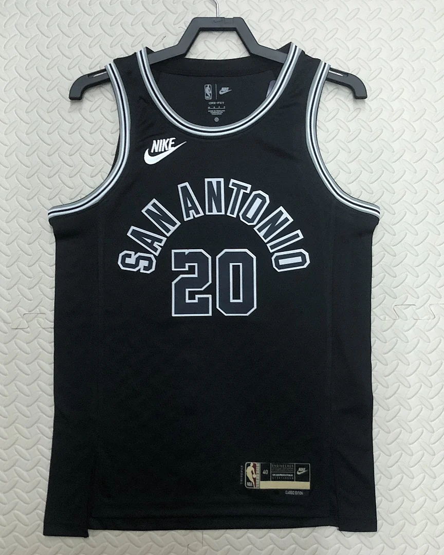 Camisola NBA San Antonio Spurs Manu Ginobili #20 Retro 2023