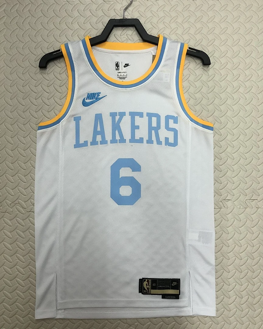 Camisola NBA Los Angeles Lakers LeBron James #6 Retro 2023