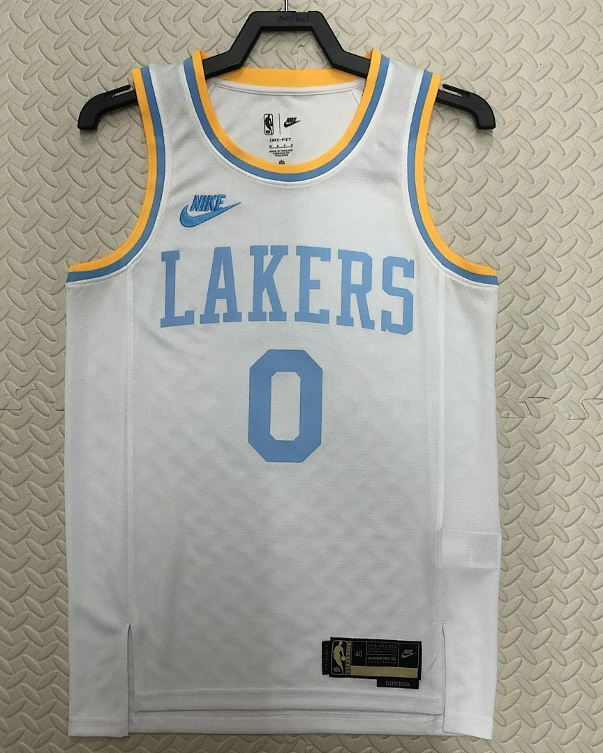 Camisola NBA Los Angeles Lakers Russell Westbrook #0 Retro 2023