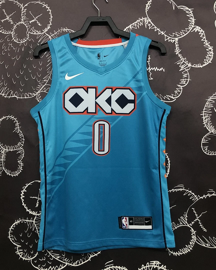 Camisola NBA Oklahoma City Thunder Russell Westbrook #0 Edição Especial 2019
