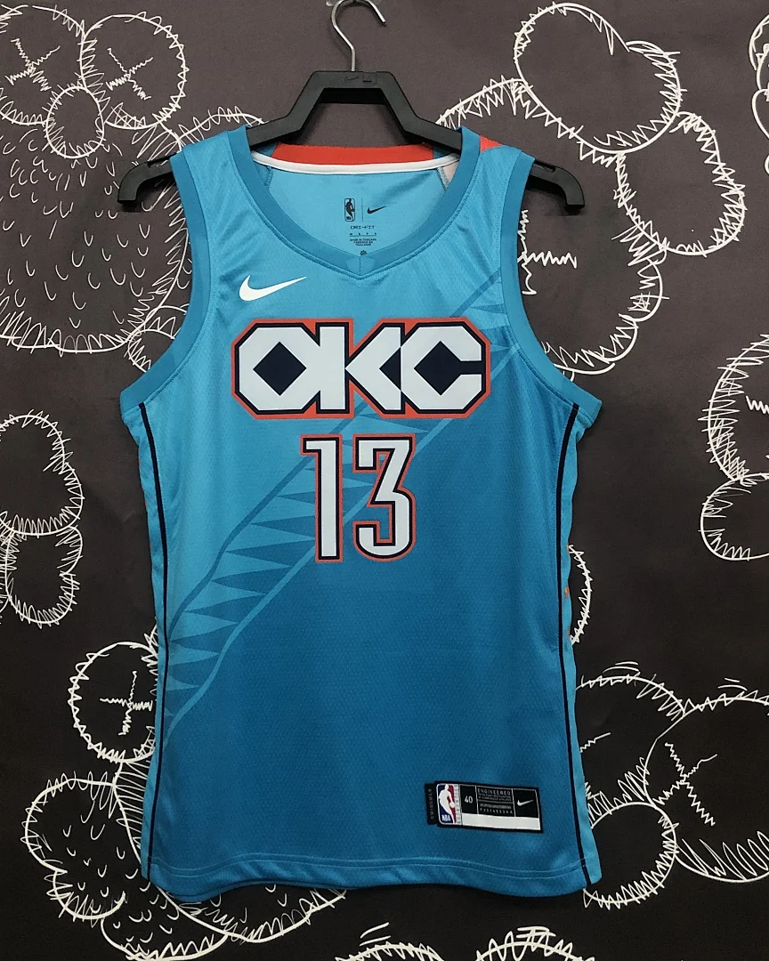 Camisola NBA Oklahoma City Thunder Paul George #13 Edição Especial 2019