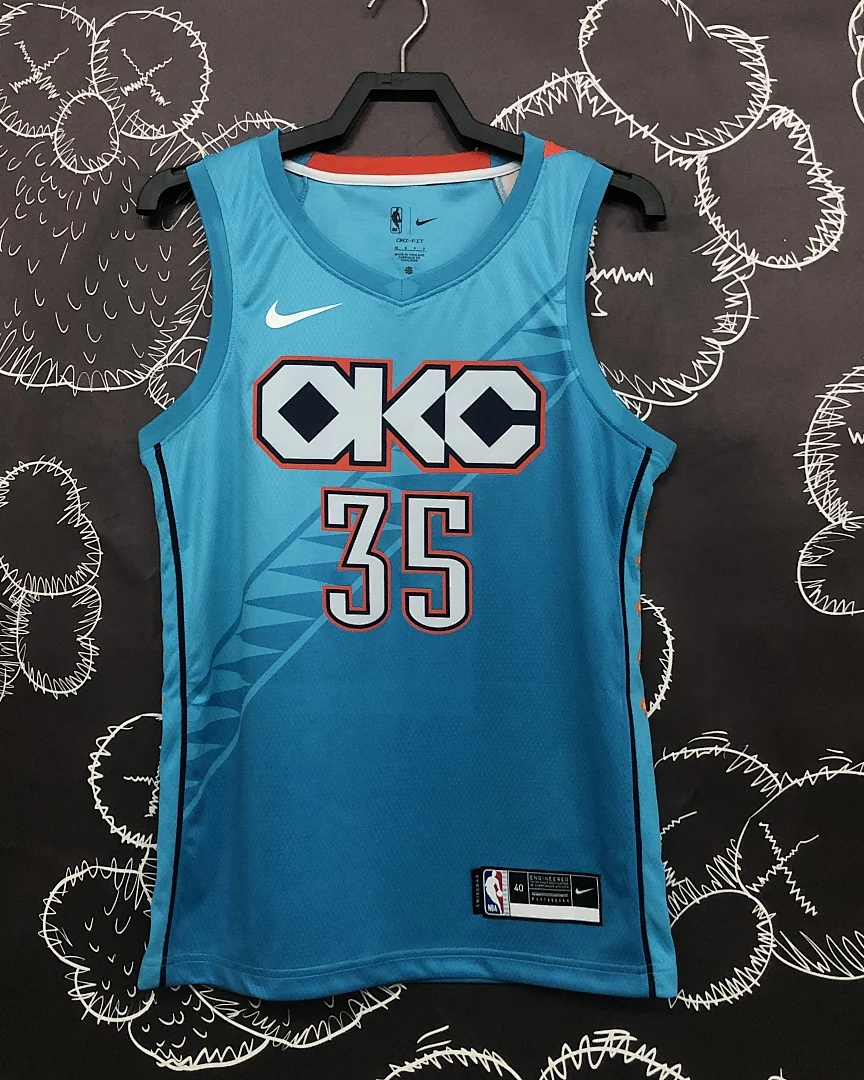 Camisola NBA Oklahoma City Thunder Kevin Durant #35 Edição Especial 2019