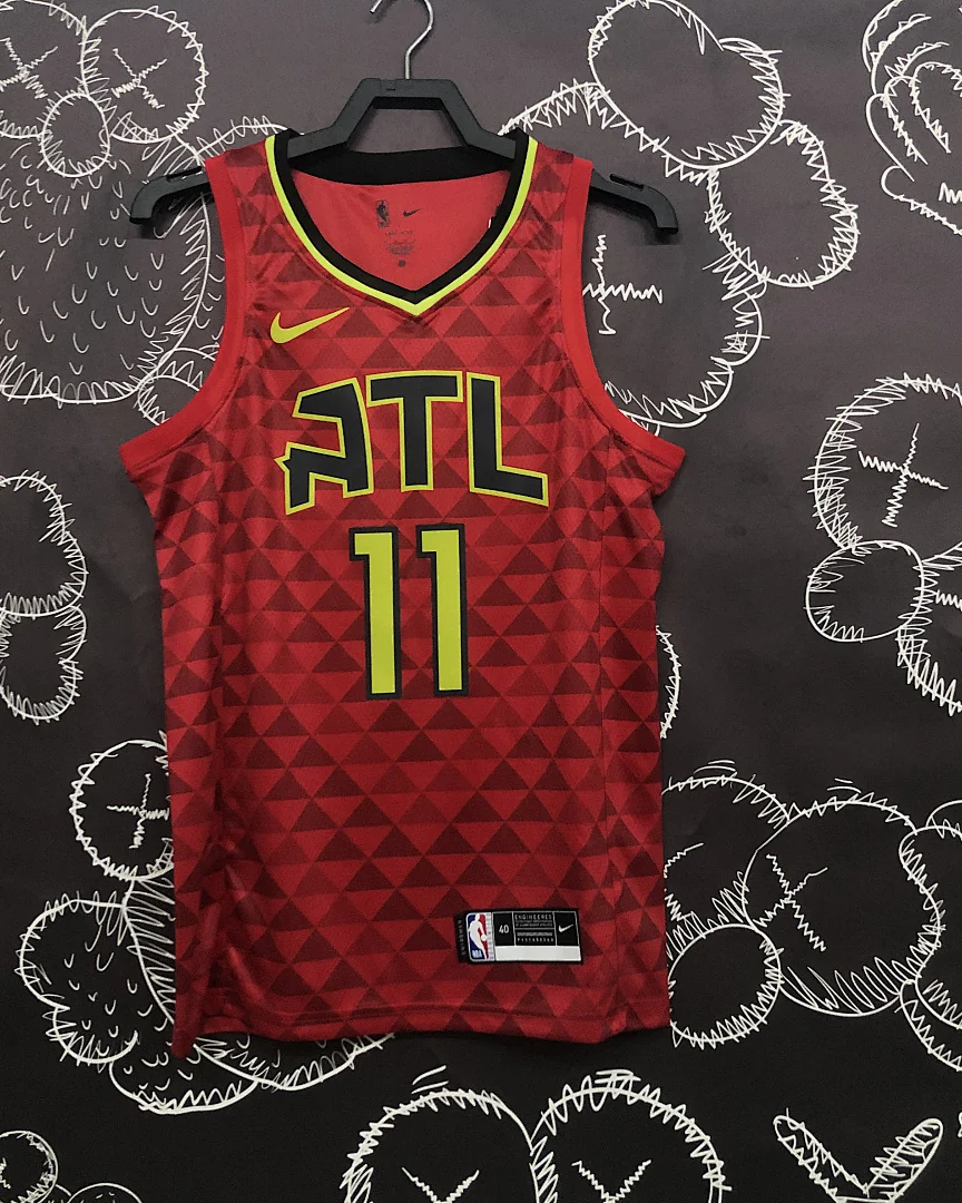 Camisola NBA Atlanta Hawks Trae Young #11 Edição Especial Vermelha