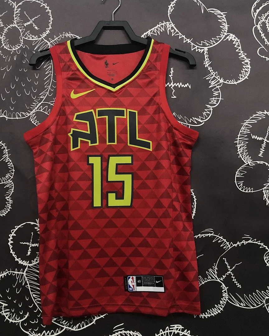 Camisola NBA Atlanta Hawks Vince Carter #15 Edição Especial Vermelha