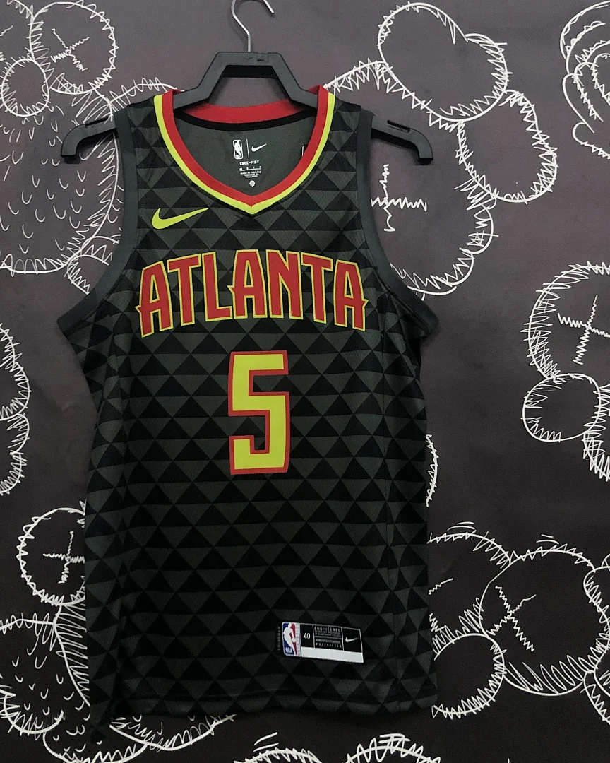 Camisola NBA Atlanta Hawks Dejounte Murray #5 Edição Especial Preta