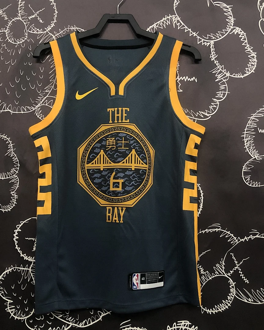 Camisola NBA Golden State Warriors Nick Young #6 Edição Especial Cinzenta 2018