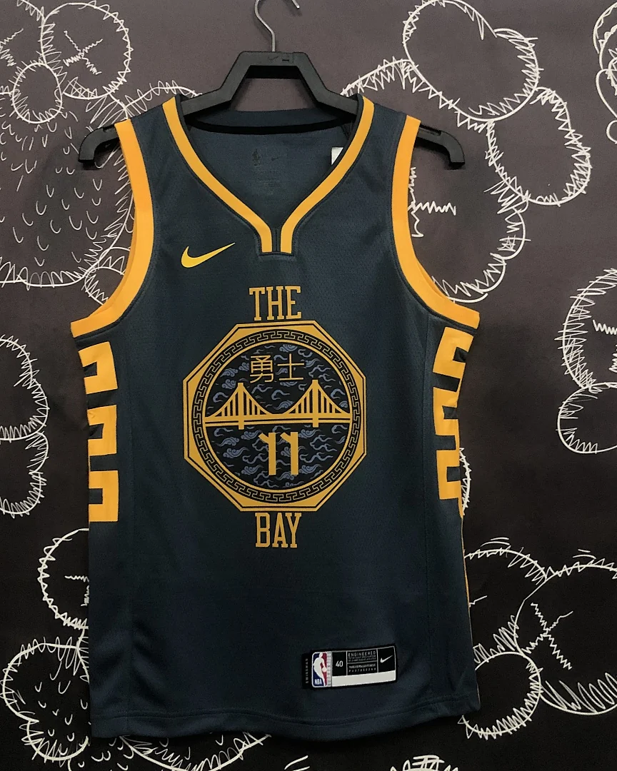 Camisola NBA Golden State Warriors Klay Thompson #11 Edição Especial Cinzenta 2018