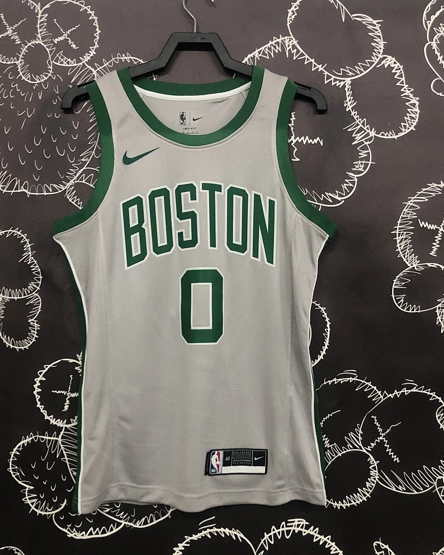 Camisola NBA Boston Celtics Jayson Tatum #0 Edição Especial Cinzenta