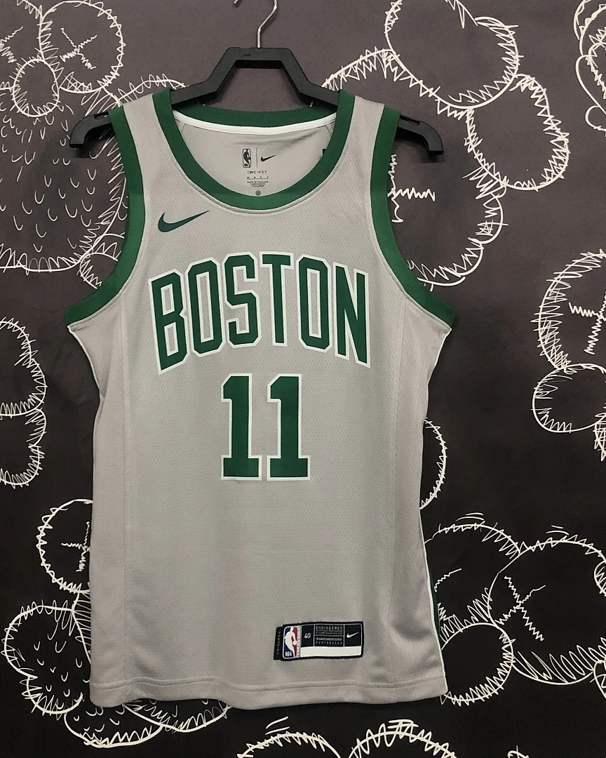 Camisola NBA Boston Celtics Kyrie Irving #11 Edição Especial Cinzenta