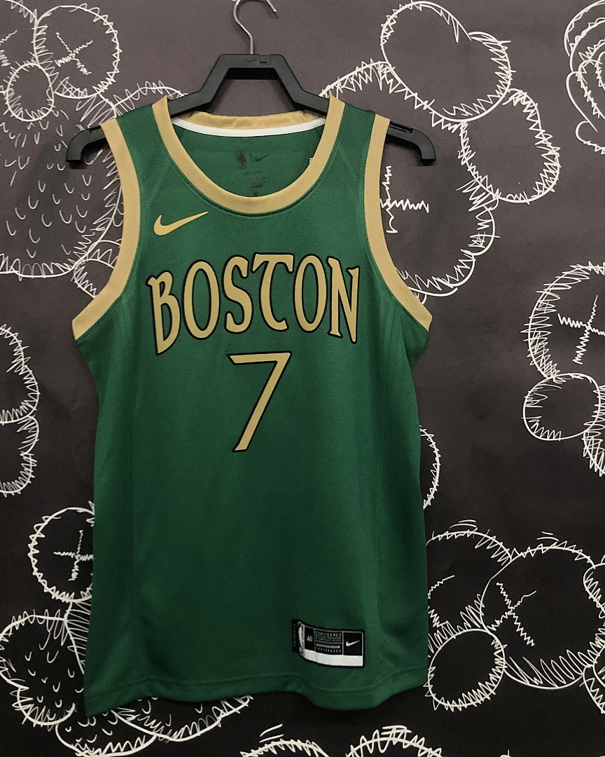 Camisola NBA Boston Celtics Jaylen Brown #7 Edição Especial Verde 2020