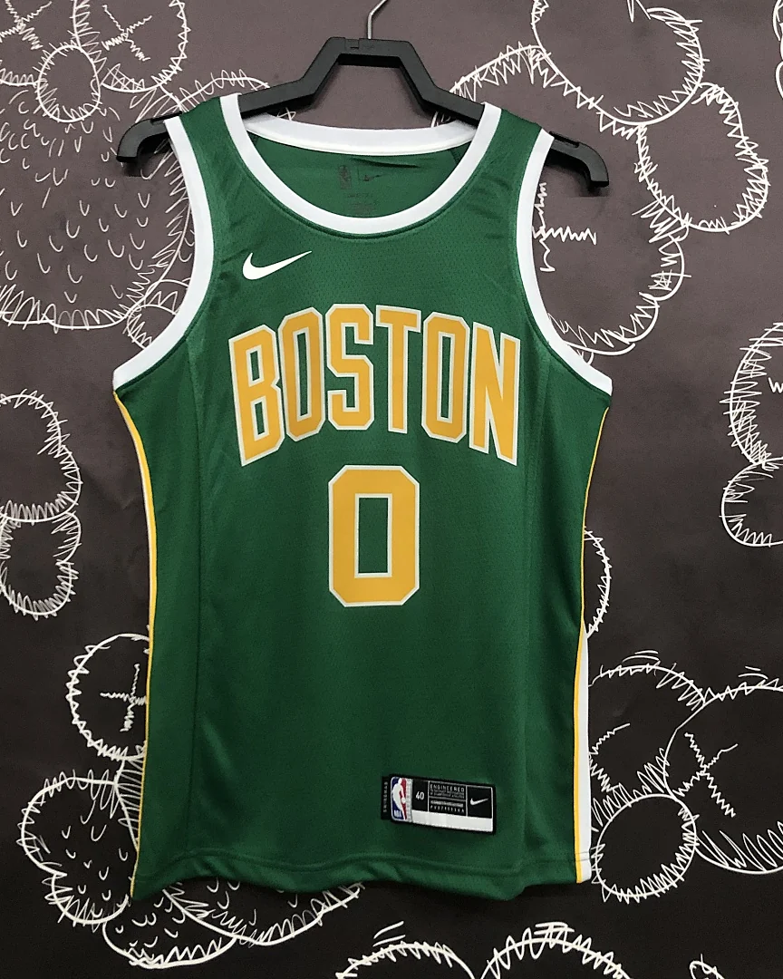 Camisola NBA Boston Celtics Jayson Tatum #0 Edição Especial Verde