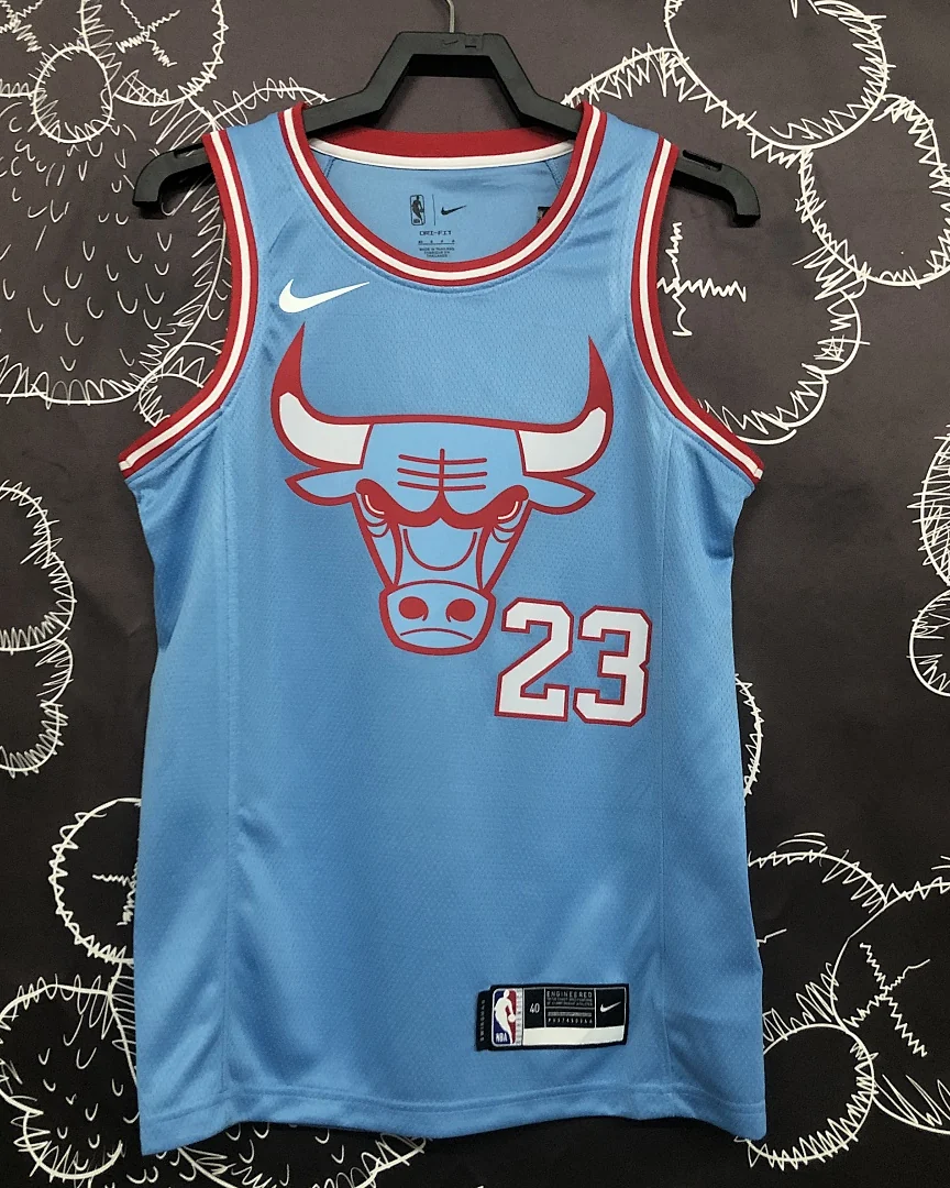 Camisola NBA Chicago Bulls Michael Jordan #23 Edição Especial Azul