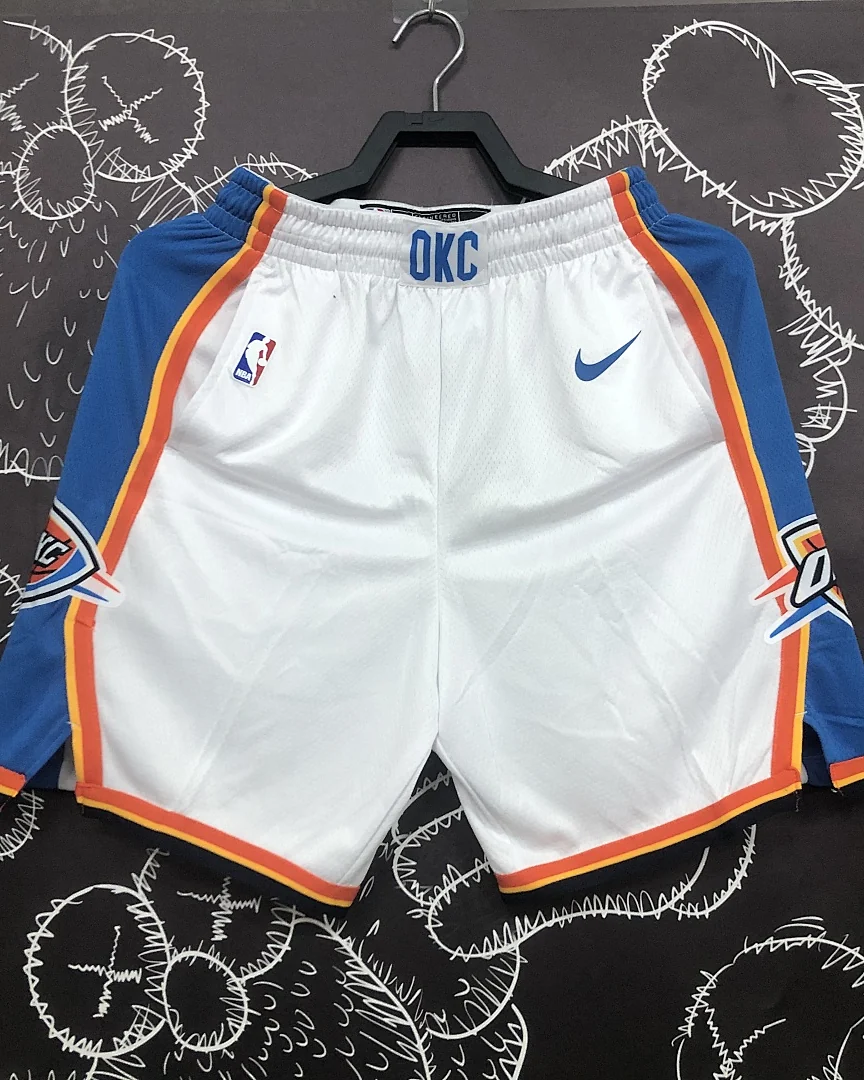 Calções NBA Oklahoma City Thunder Branco