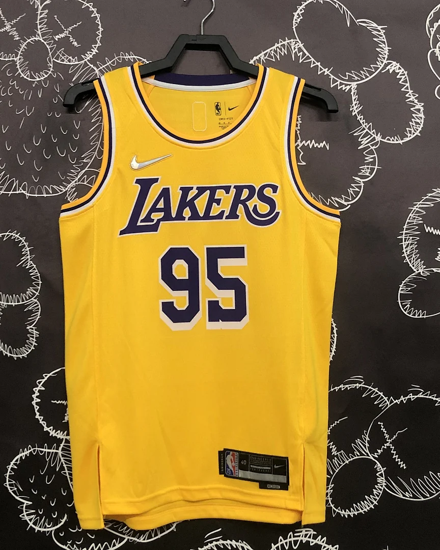 Camisola NBA Los Angeles Lakers Juan Toscano-Anderson #95 75.º Aniversário Amarela