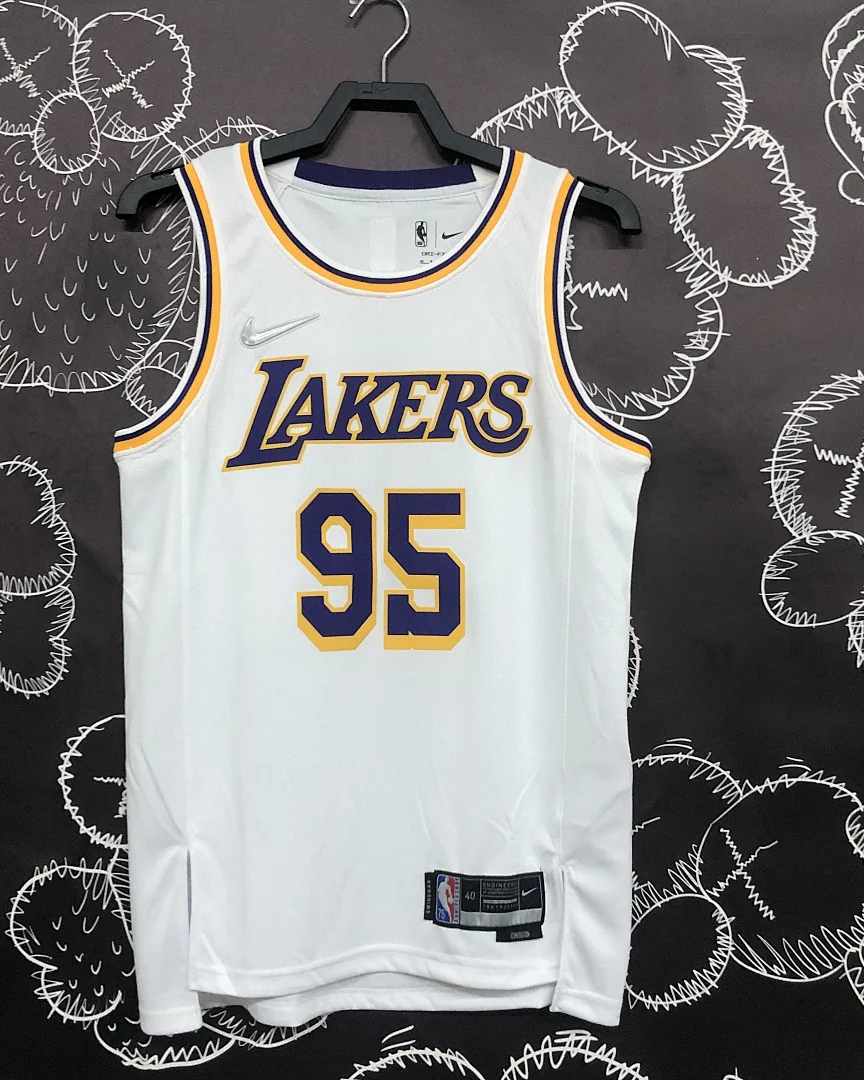 Camisola NBA Los Angeles Lakers Juan Toscano-Anderson #95 75.º Aniversário Branca
