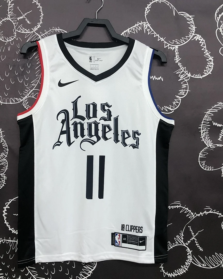 Camisola NBA Los Angeles Clippers John Wall #11 Latin Nights Branca