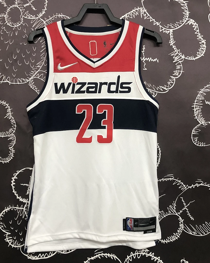 Camisola NBA Washington Wizards Michael Jordan #23 75.º Aniversário Branca