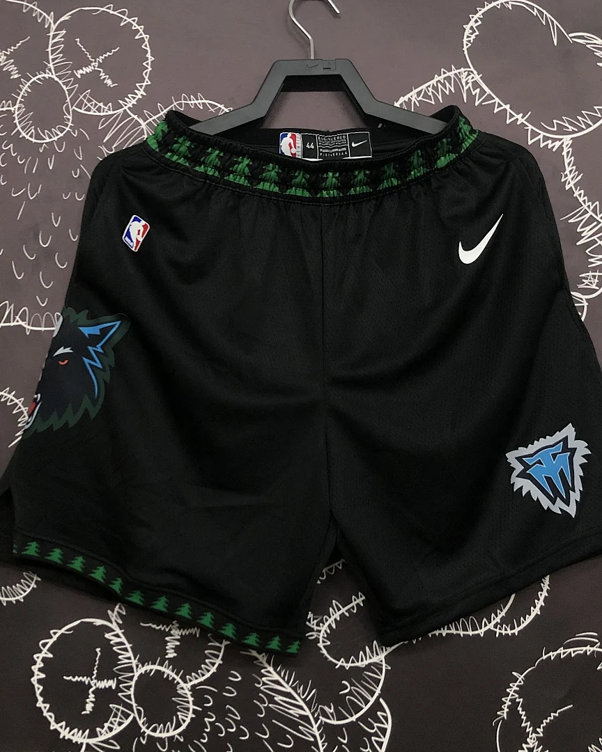Calções NBA Minnesota Timberwolves Retro Edição Especial Preto