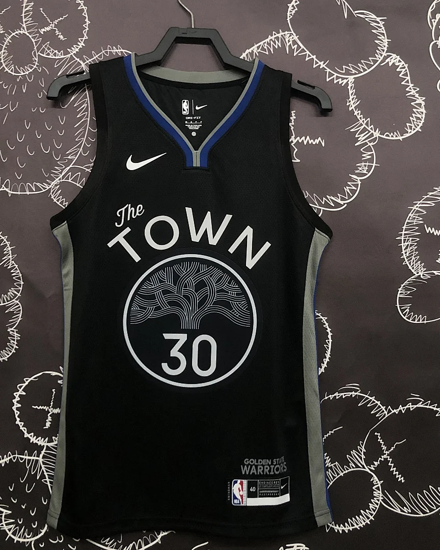 Camisola NBA Golden State Warriors Stephen Curry #30 Edição Especial Preta 2020