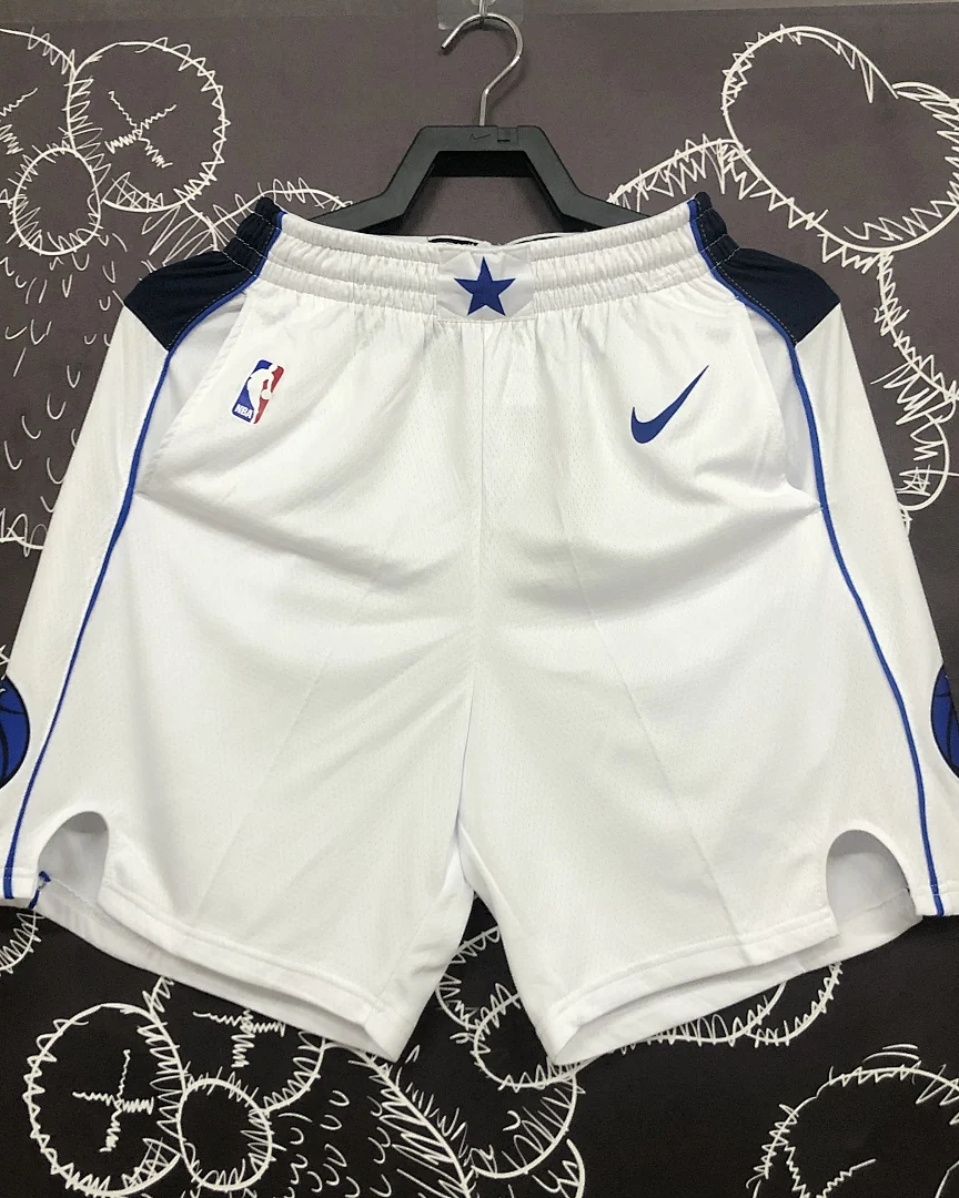 Calções NBA Dallas Mavericks Branco