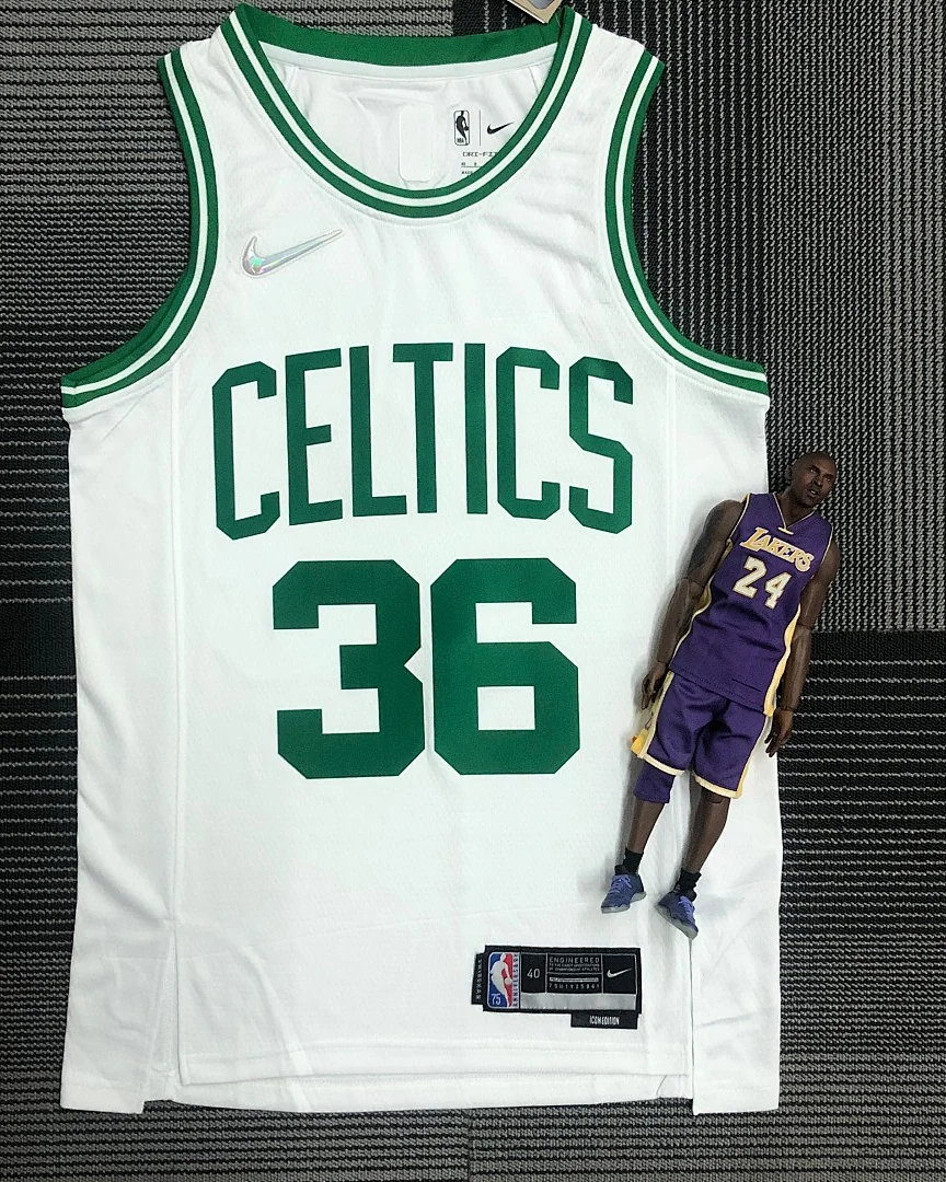 Camisola NBA Boston Celtics Marcus Smart #36 75.º Aniversário Branca