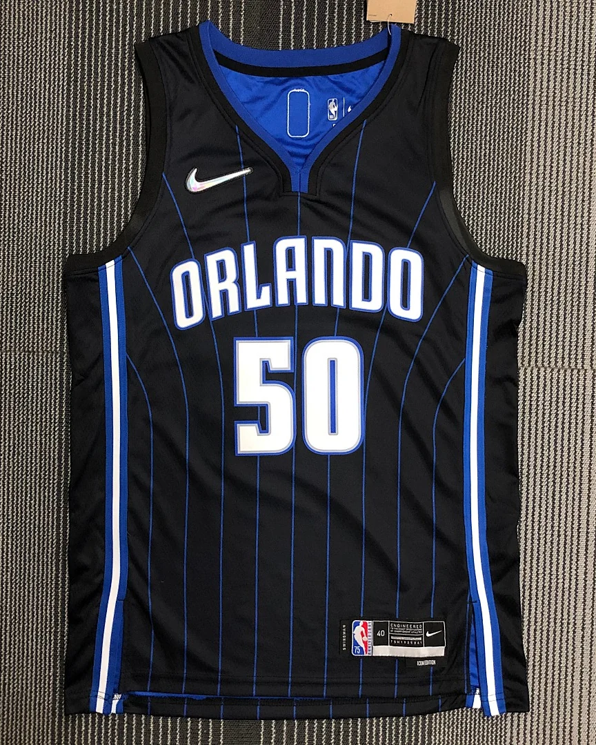 Camisola NBA Orlando Magic Cole Anthony #50 75.º Aniversário Preta