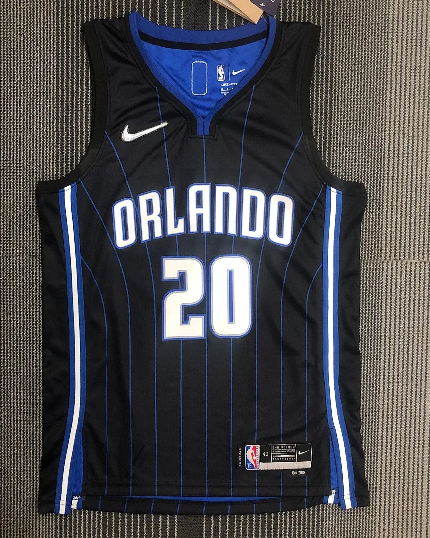 Camisola NBA Orlando Magic Markelle Fultz #20 75.º Aniversário Preta